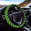 FeHuew Cute Green Frogs Steering Wheel Cover for Women, Girls 15 inch Universal Auto Car Anti Slip Wrap Steering Wheel Covers Fit for Vehicles, Truck, SUV