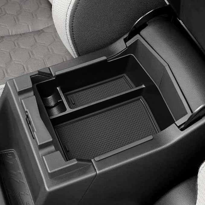 SMABEE Fit for Subaru Forester 2025 2026 4PCS Center Console Hidden Storage Box+Armrest Storage Insert Box+Center Console Cup Holder+Center Console Wireless Charging Protective Mat