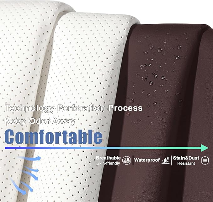 AREKA 2 Seat Covers for Subaru Crosstrek 2016-2026 Breathable Car Seat Covers,Anti-Slip Waterproof Car Seat Protectors with Airbag,Automotive Vehicle Cushion with Storage Pockets (Standard,Brown)