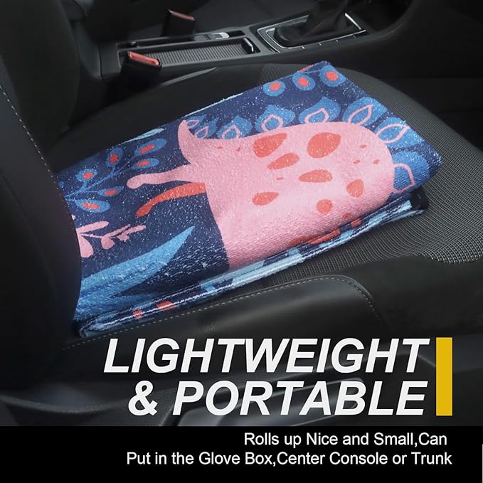 LoyaGour Back Seat Cover for Car Trucks Van SUV,Waterproof Rear Bench Towel Seat Covers for Dogs and Kids,Automotive Backseat Protector (Dinosaur)
