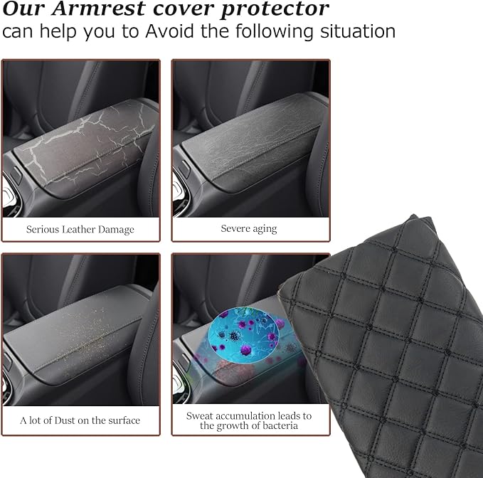 SKTU Update for 2022 2023 2024 Hyundai Tucson Center Console Cover 2022 2023 2024 Santa Cruz Armrest Cover Seat Box Cover Protector 2022 2023 2024 Tucson Accessories Center Console Soft Cushion