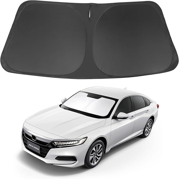 Windshield Sun Shade Foldable Reflective Sunshade Fit for 2018-2022 Honda Accord Sedan Accessories Sun Visor Heat Protection Keeps Car Cool