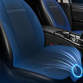 Cooling Car Seat Cushions 12V Automotive Summer Cooler Pad-Air Conditioned Air Circulation Ventilated Seat Cover for Car SUV Truck Universal Fit 1 Pack (Black Seat Cushion and Back Cushion)