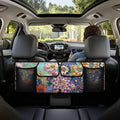 Boho Car Trunk Organizer Oxford Cloth, Mandala Flower Car Storage Organizer (37.01"*11.8") Portable Car Storage Bag with 4 Pocekt, Hanging Car Organizer for SUV/MPV/Truck, Machine Washable