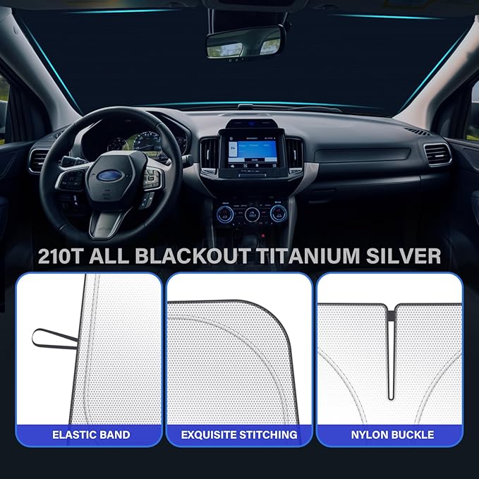 Car Windshield Sun Shade Compatible with 2018 2019 2020 2021 2022 2023 2024 2025 2026 Subaru Crosstrek 2.0i Premium Limited Wagon Accessories Foldable Sunshade Custom Windshield Sun Visor