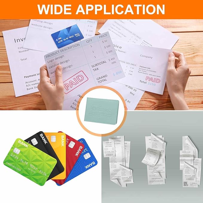 HARFINGTON Car Registration and Insurance Holder PU Leather Vehicle Glove Box Organizer Storage Accessories Car ID Holder with 10 Pockets for License ID Card Bank Card Documents, Blue