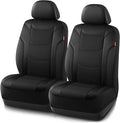 Rubbermaid Leather Car Seat Cover – Universal Front Seat Cover, Airbag Compatible, Easy to Install, Water-Resistant and Durable Automotive Seat Cover for Cars, Trucks, SUVs, Vans – Black