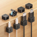 8 Pack Magnetic Cable Clips, Phone Cord Holder for Nightstand, Under Desk Cable Management, Canisflax Adhesive Wire Charging Cord Organizer Keepers Holder for Home Office Car Wall Desktop