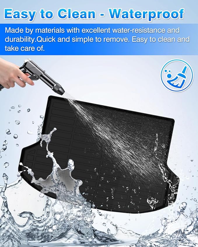 Cartist Floor Mats & Backseat Cargo Liner Fit for 2024 2025 2026 Kia Seltos S, LX, EX, SX, X-Line Accessories All Weather Floor Liner (Only Fit The Upper Layer Trunk) (Only for U.S.A. and Canada)