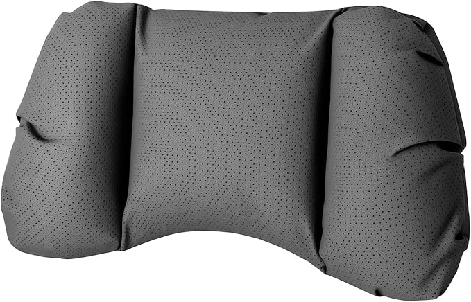 Car Neck Pillow & Lumbar Support for Porsche Panamera 971 Sport Turismo 2017-2020 Ergonomic Breathable Mesh Auto Seat Back Cushion Headrest,Black-Lumbar Support