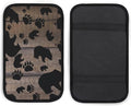 Black Bear Black Bear Paws Car Center Console Cushion Pad,Waterproof Armrest Seat Box Cover Protector,Comfortable Car Decor Accessories Fit for Most Cars, Vehicles, SUVs