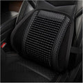 Car Seat Chair Back Cushion for Hyundai Tucson 2015 2016 2017 2018 2019 2020, Wooden Beads Ventilate Mesh Lumbar Brace Strong Durable Relieve Fatigue Summer Interior Accessories