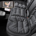Skin-Friendly & Dirt-Repellent Leather Seat Cushions, 2026 Car Seat Cushion for Driving, 1.57" Thick Comfort Seat Protector, Universal Non-Slip Memory Foam Pad for Car (Black, Rear Seat Cushion)