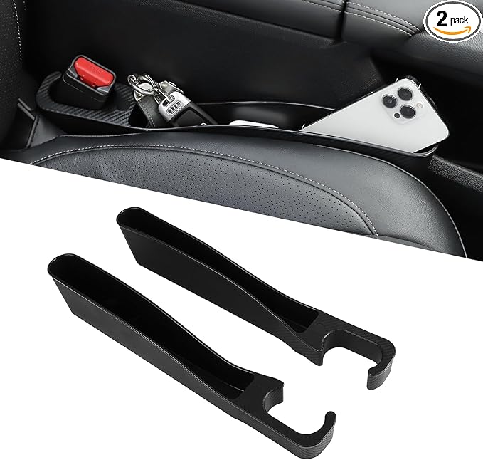 Yvey Car Seat Gap Filler, 2 Pack Universal Car Seat Gap Organizer Between Seats, Car Seat Crevice Blocker for Tightly Filling Seat Gaps