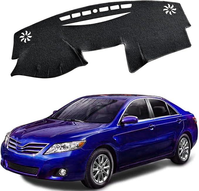 Dashboard Mat Cover for Toyota Camry 2007 2008 2009 2010 2011 Nonslip Center Console Sunshield Glare UV Rays Protector Accessories