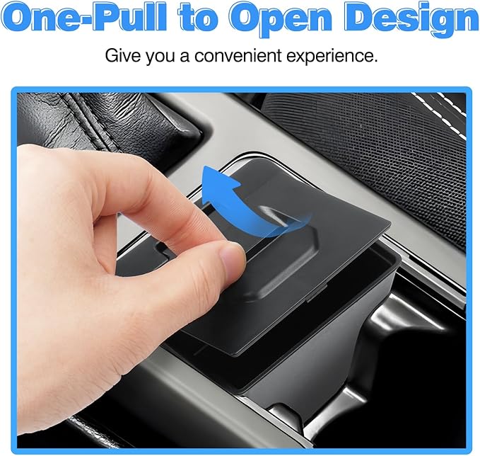 Karltys Center Console Coin Box Organizer with Coin Slot, ABS Material Car Coin Holder for Toyota Tacoma 2016-2023 Interior Accessories, Piggy Bank Gear Shift Organizer