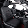 coverdream Grand Highlander Seat Covers for 2024 2025 2026 Toyota Grand Highlander SUV,2nd Row 40/60 Split,Fully Covered,Luxury Leather Car Seat Protector(Full Set,Black/Diamond)