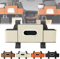 2026 Multifunctional Car Organizers and Storage Box with Drink Cup Holder Tissue Box, Backseat Organizers Hanging Storage for Hold Phone,Snacks, Drinks, Handbag, Most Vehicles (Beige-1)