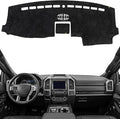 KEYOOG Dashboard Cover Dash Mat Fit for 2020-2015 Fo-rd F-150,2020-2018 Expedition (for W/Dash Center Speaker Models Only),Car Dash Board Mat Anti-Glare Carpet,Non-Slip Pad (Flannel)