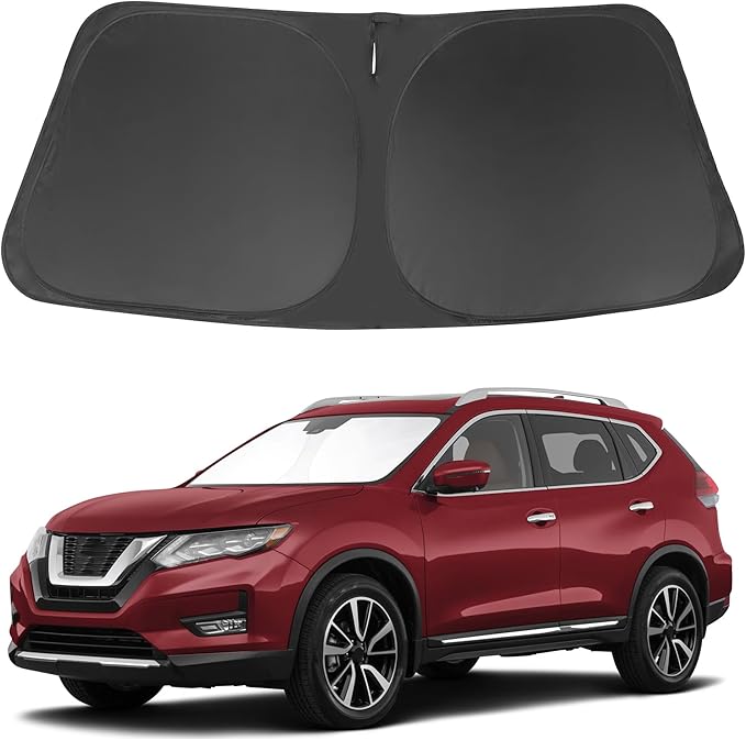 Windshield Sun Shade Compatible with 2014-2020 Nissan Rogue Accessories (NOT for Rogue Sport & 2021 Rogue 3rd Gen. T33) Sunshade Sun Visor Protector