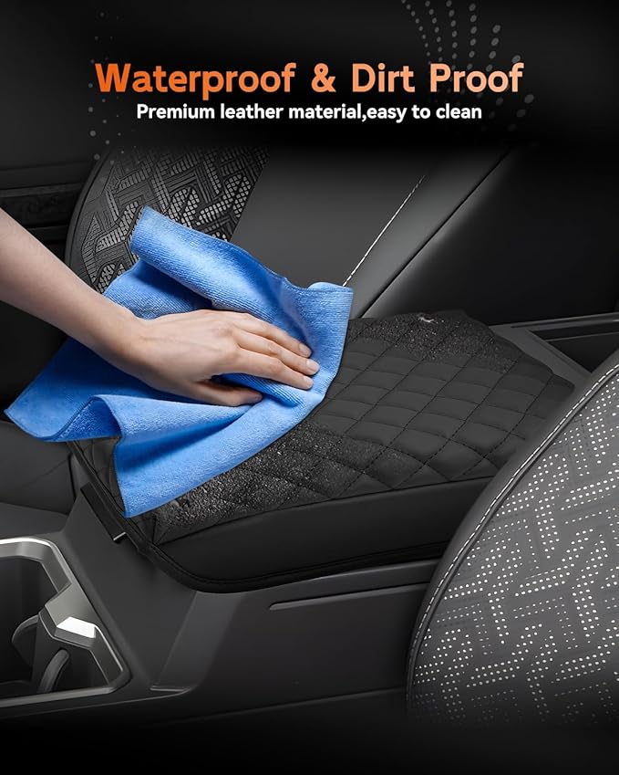 CDEFG for 2024 2025 2026 Toyota Tacoma Center Console Cover Armrest Box Cover for Tacoma (SR, SR5, TRD PreRunner, TRD Sport, TRD Off-Road, Limited) Accessories Console Arm Rest Protector