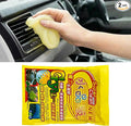 Craedli 2PCS Car Cleaning Gel, Reusable Dust Remover Slime Kit, Car Air Vent Cleaning Putty, Universal Auto Interior Keyboard Jelly Detailing Supplies for Men, Women Present (Yellow)