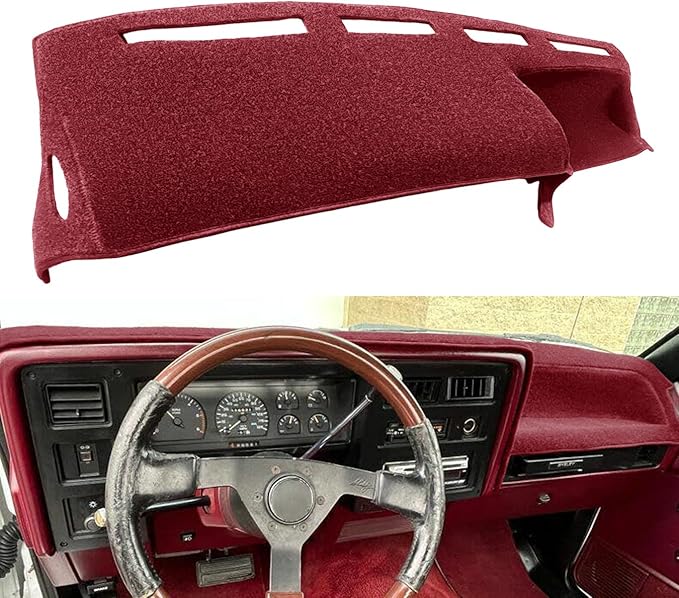 Dash Cover Mat Custom Fit for Dodge Dakota, Dashboard Cover Pad Carpet Protector F135 (Maroon)