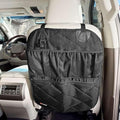 4Knines Car Seat Back Organizer – Heavy-Duty Kick Mat w/Mesh Storage Pockets, Bottle Hook – UV-Resistant Hardware – Waterproof Backseat Organizer for Kids & Pets – Fits SUVs, Trucks, Cars – Black