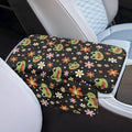 Dreaweet Car Center Console Cover with Pockets Cute Frog Car Accessories for Women Soft Thick Car Arm Rest Cover Pad Universal Armrest Cover for Car Truck SUV Van