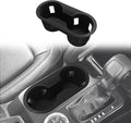 Muslogy Center Console Cup Holder Inserts Compatible with 2021-2025 Ford Bronco Accessories Middle Console Armrest Front Drink Stopper Non-Slip Silicone Rubber Organizer Drink Cup Holder Organizer