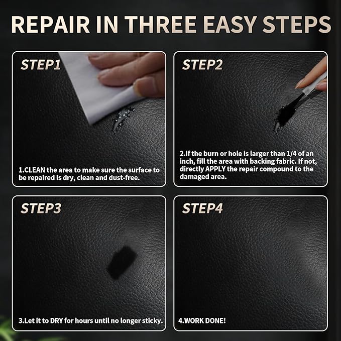 2026 Upgraded Advanced Leather Repair Gel, Multifunctional Leather Repair Kit for Car Seat Vinyl Repair Kit, Professional Leather Repair Coloured Cream Gel, Couch and Jacket Repair Kit (Coffee*)