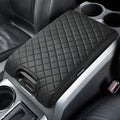 ISSYAUTO Center Console Cover Armrest lid Cover Compatible with 2009-2014 F150, Leather Arm Rest Covering for Car, Well-Make Durable Middle Console Cover Armrest Box Protective Cover