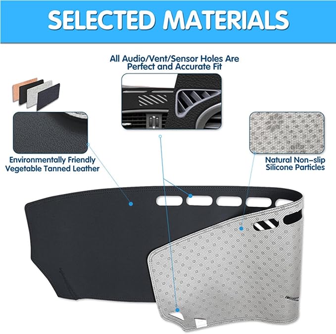 Leather Dashmat Dashboard Cover Pad Dash Mat Carpet,for Alfa Romeo Giulia 952 2017 2018 2019 2020 2021 Accessories
