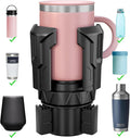 Cup Holder Expander, Car Cup Holder Expander for Yeti, Hydro Flask, Nalgene, Takeya, Camelbak, Ramblers, Owala, Tumblers, Mugs, Bottles in 2.6"- 4.8", No Tools Required