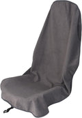 nbnhxnff Sweat Towel Car Seat Cover Protector Front Seats for Gym Workout, Running, Swimming, Beach and Hiking, Waterproof Universal Seat Cover for Car, Trucks, Van & SUV(Grey, 1pcs Front Seat)