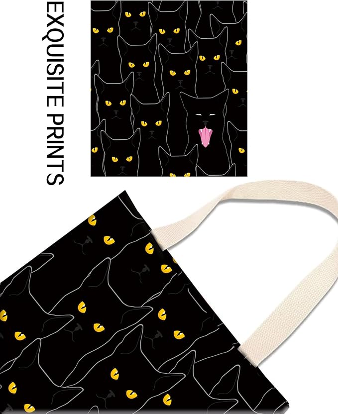 Car Garbage Can, Hanging Car Trash Can Bag for Cute Car Back Seat Organizer, Cute Black Cats