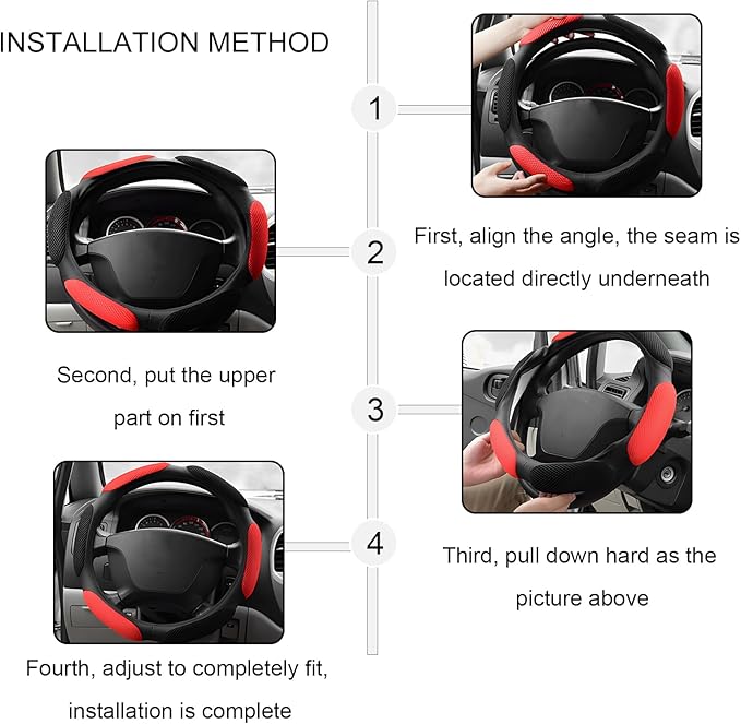 Car Steering Wheel Cover, 15" Breathable Ice Silk Auto Wheel Protector with Comfortable Grip, Anti-Slip Slip-on Steering Wheel Wrap Soft Hand Pad Cushion for Women Men (Beige)
