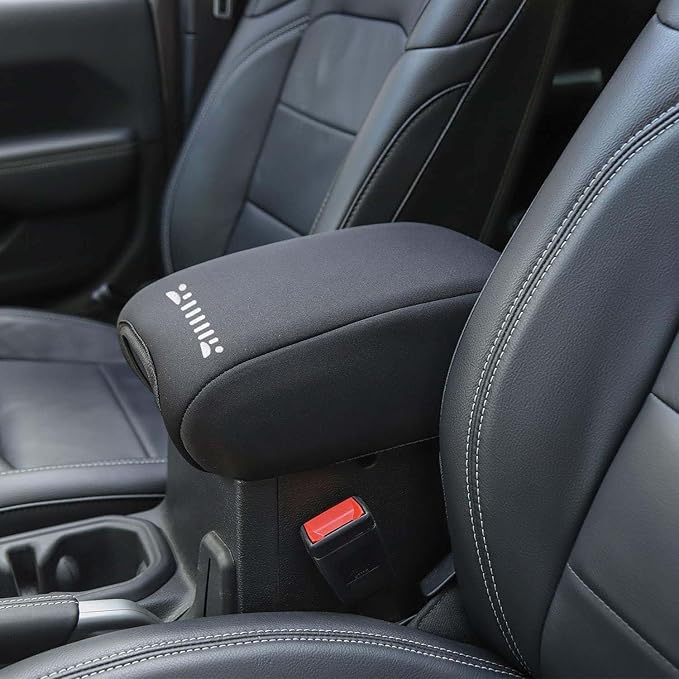 for Jeep Wrangler JK 2006-2017 Neoprene Style Center Console Armrest Pad Cover Protector Cushion (Jeep JK fxsd)