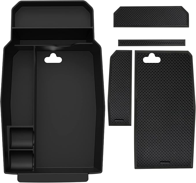 SKTU for 2023 2024 2025 2026 Mazda CX-50 Center Console Organizer 2024 2025 2026 CX50 Console Tray 2023 2024 2025 2026 CX50 Accessories ABS Armrest Secondary Storage Box with Coin Holder