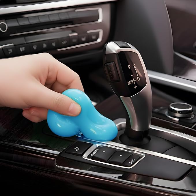 Car Cleaning Gel,Reusable Car Cleaning Putty for Interior Detailing, Car Cleaning Supplies, Auto Detailing Tools, Car Slime for Dust Removal, Car Accessories Interior, Car Cleaning Kit(Blue, 0.8 OZ)