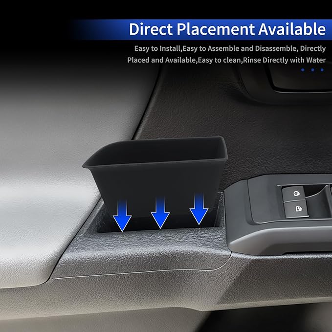 Car Door Container for 2016-2023 Toyota Tacoma Car Door Pocket Tray Silicone Storage Bag Interior Modification Accessories (Car Door Storage Box)