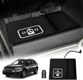 KUNGKIC for Subaru Impreza XV Crosstrek GK GT 2016 2017 2018 2019 2020 2021 2022 Car Wireless Charging Pad Dual Charging Car Phone Charger USB 3.0 Type C Silicone Material Interior Accessories Black
