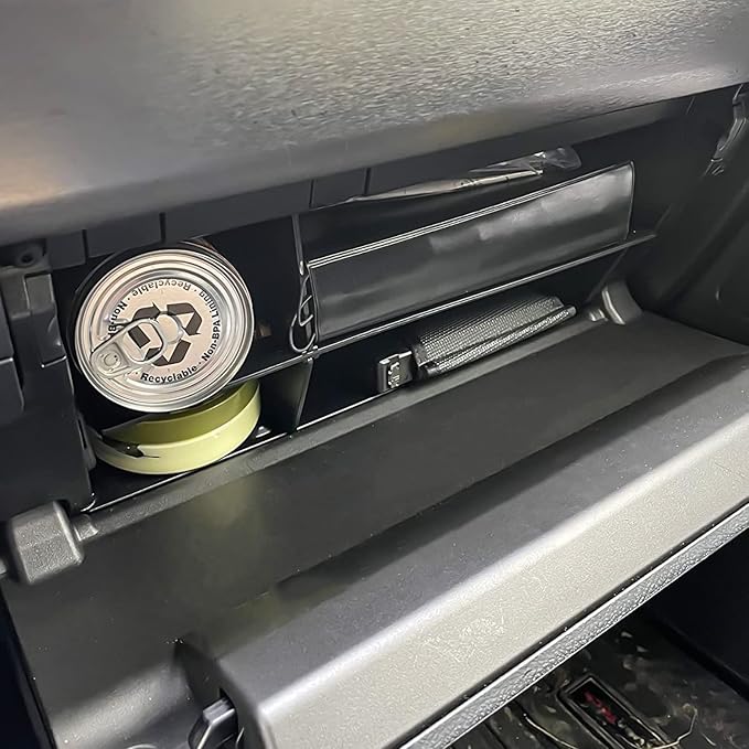 EDBETOS Glove Box Dividers Organizer Compatible with Toyota 4Runner Accessories 2010-2023 2024/ Lexus GX 460 (2010-2023) Insert Box ABS Secondary Storage