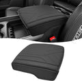 KBH Center Console Armrest Cover for 2019-2026 Dodge Ram 1500 2500 3500 5th Gen, Arm Rest Cushion Pad Protector, Vinyl Leather, Black (Fits Bucket Seat Only)