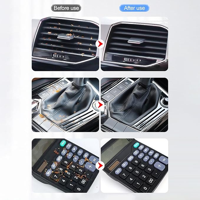 Car Cleaning Gel - Car Cleaning Putty, Dust Cleaning Car Vent Detailing Putty,Reusable Detailing Tool Vehicle Accessories Wipes for Printers Tablet Electronics Cameras