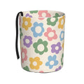 YANGDADA Vintage Groovy Flowers Car Trash Can Small Portable Car Garbage Bag for Back Front Seat RV's Camping Accessories
