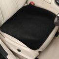 Genuine Wool Car Seat Cushion, Australian Soft Wool Auto Seat Pad Breathable and Sweat-Wicking Comfort Warm Universal Fit, 19.7''x19.7'' for Car Seats, Office Chairs, Home (Black)