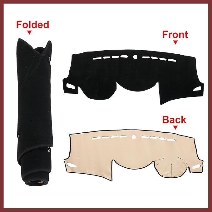 Car Dashboard Cover Nonslip Protector Sunshield Mat Carpet for Hyundai Avante Elantra 2012-2016 Replace Parts