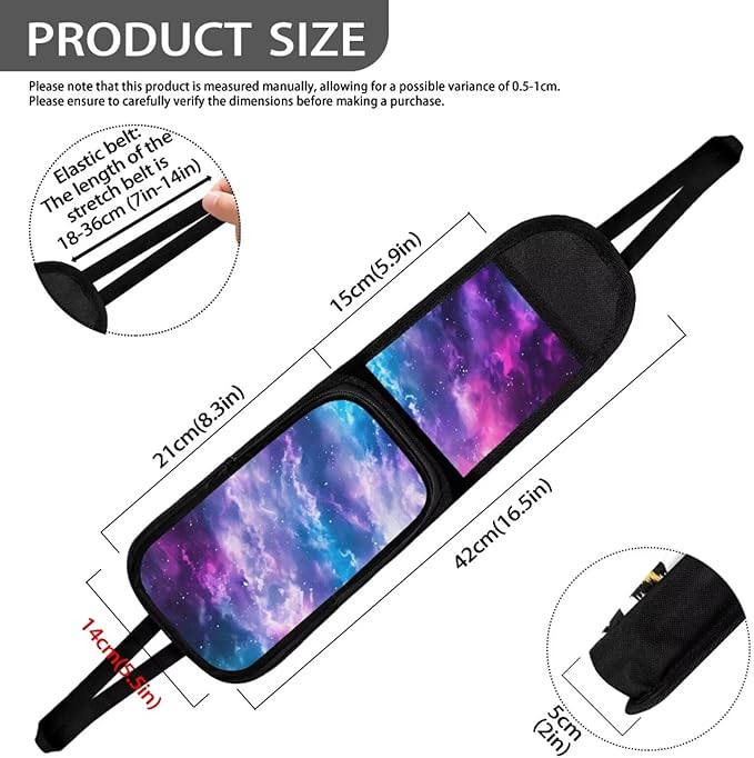 Universe Galaxy Automatic Seat Storage Bag Car Interior Decor Car Seat Side Storage Hanging Bag Front Seat Seat Back Organizers for Cars, SUVs, Trucks