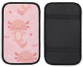 Axolotl Kawaii Car Center Console Cushion Pad,Waterproof Armrest Seat Box Cover Protector,Comfortable Car Decor Accessories Fit for Most Cars, Vehicles, SUVs